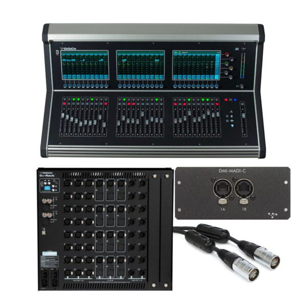Consola Digital DiGiCo S31, D2-Rack, DMI-MADI C y cable CAT5