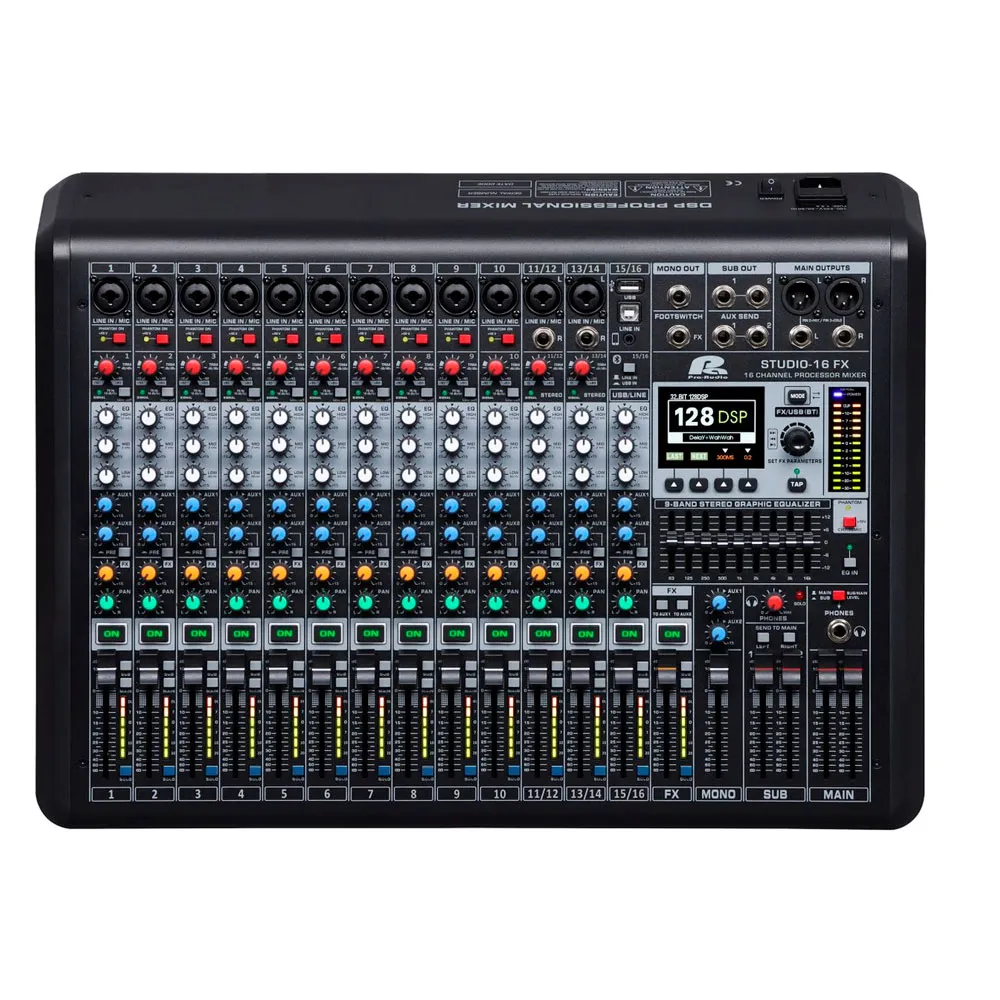 STUDIO 16 FX Audio Mixer Pa Pro Audio